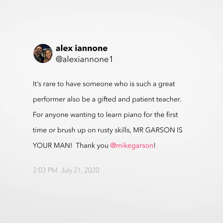 Private Online Piano Lesson With Mike Garson (1 Hour Session)